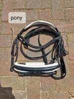 Te koop wit onderlegd hoofdstel maat pony/ cob, Dieren en Toebehoren, Ophalen of Verzenden, Nieuw, Overige soorten