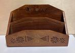 Vintage Houten Bureau-Organizer/Brievenhouder India, Ophalen of Verzenden, Gebruikt, Overig