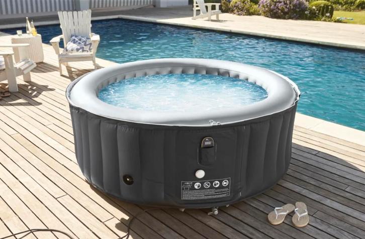 MSpa Opblaasbaar Bubbelbad - Zo Goed Als Nieuw, Tuin en Terras, Bubbelbaden en Hottubs, Zo goed als nieuw, Opblaasbaar, Filter