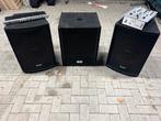 2x JB Systems  TSX-15 + Devine Sub + UMX Mixer + Crossover, Ophalen, Gebruikt, Minder dan 500 watt