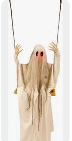 Halloween spook op schommel animatronic, Ophalen of Verzenden, Nieuw, Feestartikel, Halloween of Griezel
