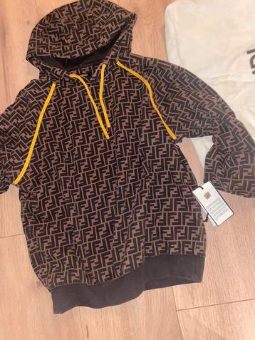 Fendi FF Monogram Brown&Yellow Hoodie