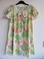 Hanro witte kanten nachtjapon met groene bloemen maat 42, Hanro, Ophalen of Verzenden, Wit, Nachtkleding