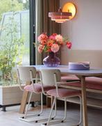 schoosltoel vintage eetkamerstoelen stof naar wens, Overige kleuren, Verzenden, Nieuw, Metaal