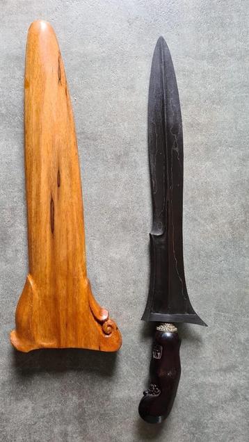 Keris Bethok, met interessante pamor (pulo tirto?)    beschikbaar voor biedingen