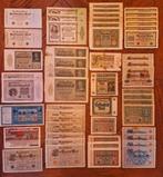 54 x Oud Duitse bankbiljetten Reichsbanknote, Ophalen of Verzenden, Duitsland, Setje