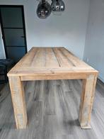 Steigerhouten tafel., 200 cm of meer, 50 tot 100 cm, Rechthoekig, Zo goed als nieuw