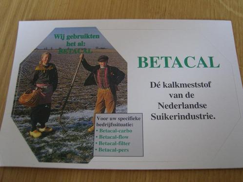 sticker BETACAL  Dé kalkmeststof   Suikerunie *, Verzamelen, Stickers, Zo goed als nieuw, Bedrijf of Vereniging, Ophalen