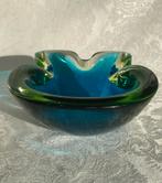 Asbak / schaal Sommerso Murano, Antiek en Kunst, Antiek | Glas en Kristal, Ophalen of Verzenden