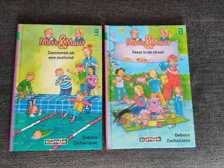 Twee boeken Mats & Marit vanaf 6 jaar, Boeken, Kinderboeken | Jeugd | onder 10 jaar, Zo goed als nieuw, Fictie algemeen, Ophalen
