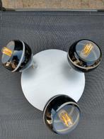 Plafondlamp met 3 kelkjes, Ophalen of Verzenden, Zo goed als nieuw, Glas, Modern