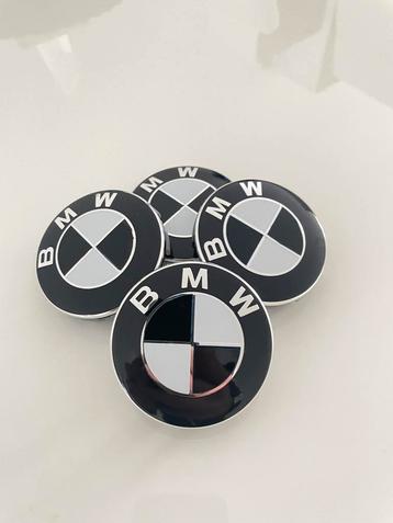 BMW Naafdoppen 68mm Zwart/Wit - Nieuw beschikbaar voor biedingen