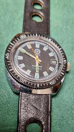 Duikers horloge ancre opwinder loopt prima!, Verzenden, Leer, Overige merken