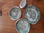Engels porselein - schalen Royal Tudor Ware - groen, Antiek en Kunst, Antiek | Servies los, Ophalen of Verzenden