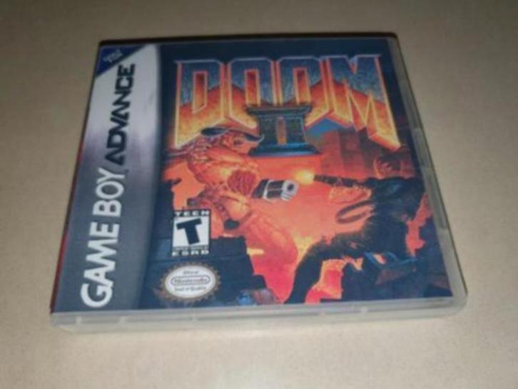 Doom II Game Boy Advance GBA Game Case, Spelcomputers en Games, Games | Nintendo Game Boy, Zo goed als nieuw, 1 speler, Vanaf 3 jaar