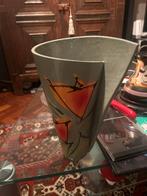 Vaas met bloemmotief, Huis en Inrichting, Woonaccessoires | Vazen, Overige kleuren, 50 tot 75 cm, Aardewerk of Porselein, Ophalen of Verzenden