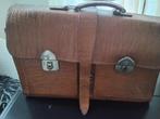 Schooltas Vintage, Ophalen of Verzenden, Gebruikt, Leer, Minder dan 50 cm