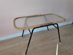 Leuke Vintage Rohe bijzettafel., Huis en Inrichting, Ophalen, Minder dan 55 cm, Gebruikt, Rond