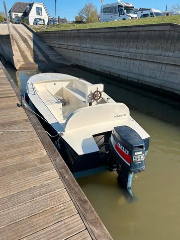 Motorboot met Yamaha 50pk beschikbaar voor biedingen
