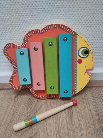 Djeco Kinderxylofoon Vis - Mooi Geluid! beschikbaar voor biedingen