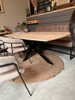 Deens ovaal 220x110 matzwarte matrix, Ophalen, 200 cm of meer, Zo goed als nieuw, Vijf personen of meer