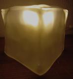 tafellamp - Iviken glas Ice Cube-IKEA B0012 design c.a. 1990, Gebruikt, Scandinavisch design -IKEA, Ophalen of Verzenden, Minder dan 50 cm