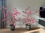 2x zijden bloemstuk in pot, Ophalen, Gebruikt