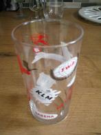 glas met namen vliegtuigmij. (oa klm sabena swissair sas), Ophalen of Verzenden, Zo goed als nieuw, Overige typen