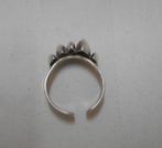 Zilveren verstelbare modernist ring nr.1233, Sieraden, Tassen en Uiterlijk, Ringen, Verzenden, Zo goed als nieuw, 17 tot 18, Dame