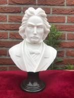 wit marmeren buste van een componist, handwerk, Antiek en Kunst, Kunst | Beelden en Houtsnijwerken, Ophalen of Verzenden