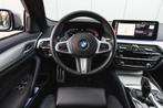 BMW 5 Serie 520i High Executive M Sport Automaat / Schuif-ka, Auto's, Te koop, Zilver of Grijs, Benzine, Gebruikt