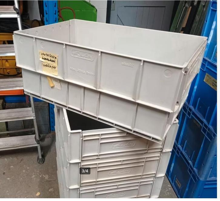 Herlitz kratten stapelkratten opbergboxen  2,50 per stuk, Doe-het-zelf en Verbouw, Kratten en Dozen, Zo goed als nieuw, Krat, Minder dan 35 cm