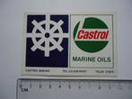 sticker Castrol Marine oil origineel watersport outboard mot, Verzamelen, Stickers, Overige typen, Zo goed als nieuw, Verzenden