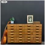 Beukenhouten apothekerskast met hardstenen blad, Ophalen, Gebruikt, Overige materialen, 100 tot 150 cm