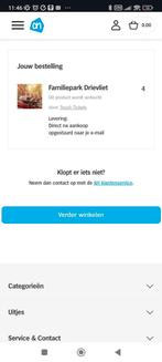 1 Ticket voor Drievliet, Tickets en Kaartjes, Eén persoon, Overige soorten, Overige typen
