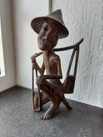 Mooi antiek houten beeldje, Ophalen of Verzenden