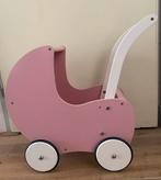 Playwood-Houten poppenwagen  klassiek dichte zijkant roze, Ophalen of Verzenden, Gebruikt, Overige typen