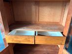 Mooie Servieskast / Vitrinekast, Huis en Inrichting, Kasten | Buffetkasten, Ophalen, Gebruikt, 100 tot 150 cm, Met lade(s)