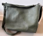 Fijne echt leren grote Cowboysbag groen / schouder tas leer, Ophalen of Verzenden, Gebruikt, Groen, Schoudertasje