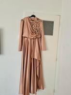 Elegante beige galajurk - Maat 44, Galajurk, Beige, Ophalen, Maat 38/40 (M)