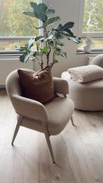 Beige Fauteuil - Zo Goed Als Nieuw!, Ophalen, Minder dan 75 cm, Zo goed als nieuw, Stof