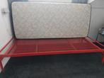 Ledikant stalen + schone matras, Huis en Inrichting, Slaapkamer | Slaapbanken, Ophalen, Zo goed als nieuw, Eenpersoons, 90 cm