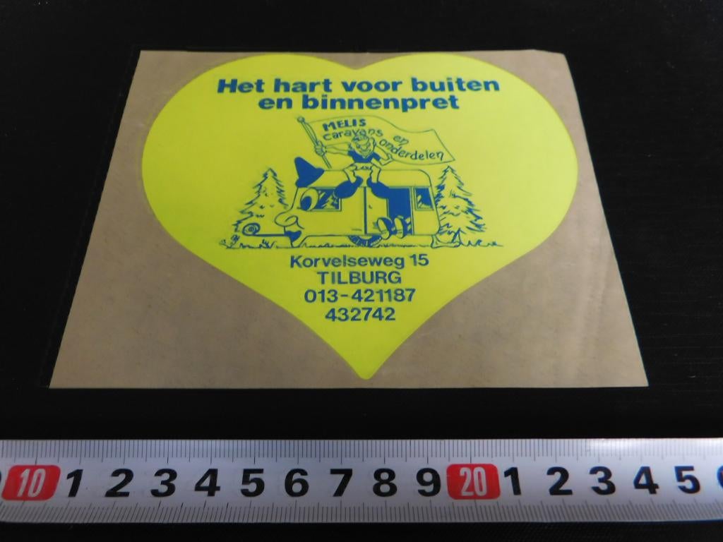 sticker Tilburg MELIS Caravans en onderdelen Korvelseweg 15, Ophalen, Zo goed als nieuw