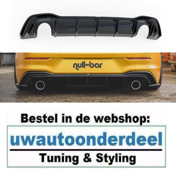 GTI Look Diffuser Met Uitlaat Geschikt Voor Golf 8 Tsi Tdi R, Auto diversen, Tuning en Styling, Verzenden