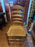 Houten stoel met rieten zitting, Ophalen
