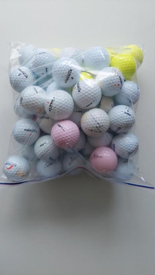Mix van 50 Pinnacle golfballen (hand gereinigd), Sport en Fitness, Golf, Zo goed als nieuw, Bal(len), Overige merken, Ophalen of Verzenden