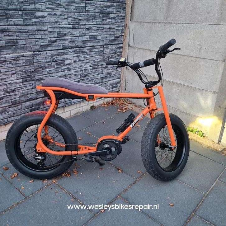 Ruff cycles Lil Buddy fatbike met Bosch motor 300Wh/839km, Fietsen en Brommers, Fietsen | Cruisers en Lowriders, Zo goed als nieuw