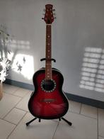 Stagg Western Gitaar - Rood/Zwart, Ophalen, Zo goed als nieuw, Western- of Steelstringgitaar, Met (piezo-)element