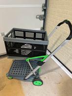 Handige Clax boodschappentrolley, Ophalen, Zo goed als nieuw, Kunststof, Met handgreep