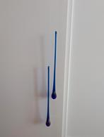 Glazen hangers blauw druppelvormig, Ophalen of Verzenden, Zo goed als nieuw